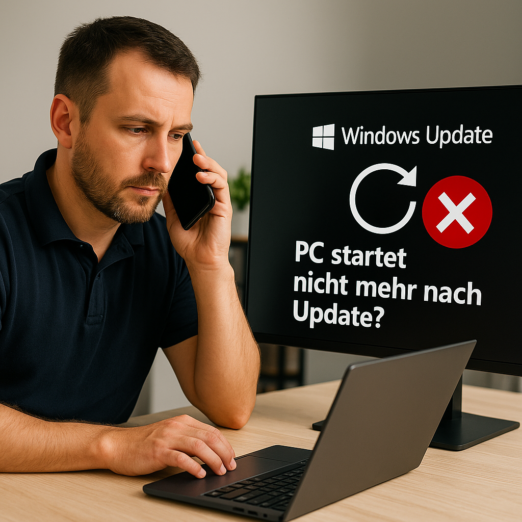 IT-Techniker behebt Update-Fehler nach Windows-Aktualisierung – IT-Deal24 Leipzig