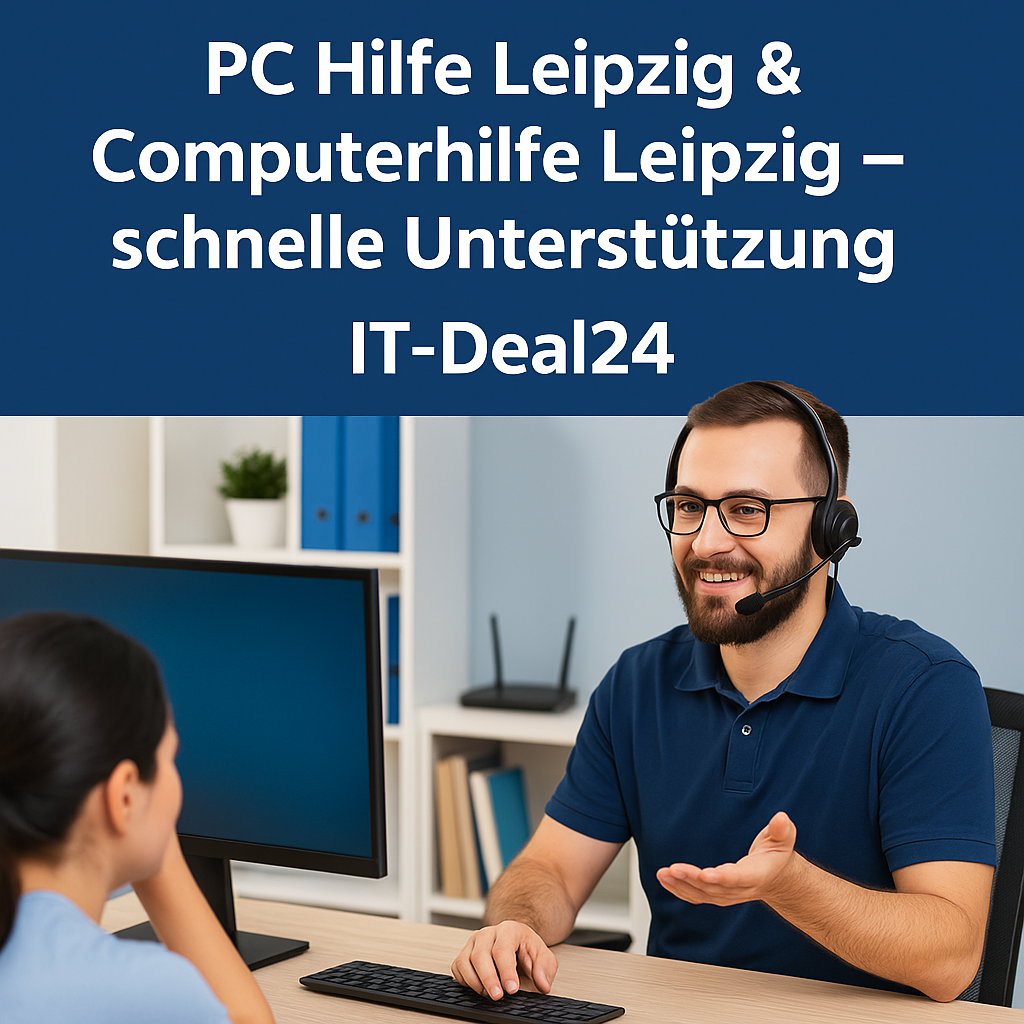 IT-Techniker bietet PC Hilfe Leipzig & Computerhilfe Leipzig – schnelle Unterstützung durch IT-Deal24