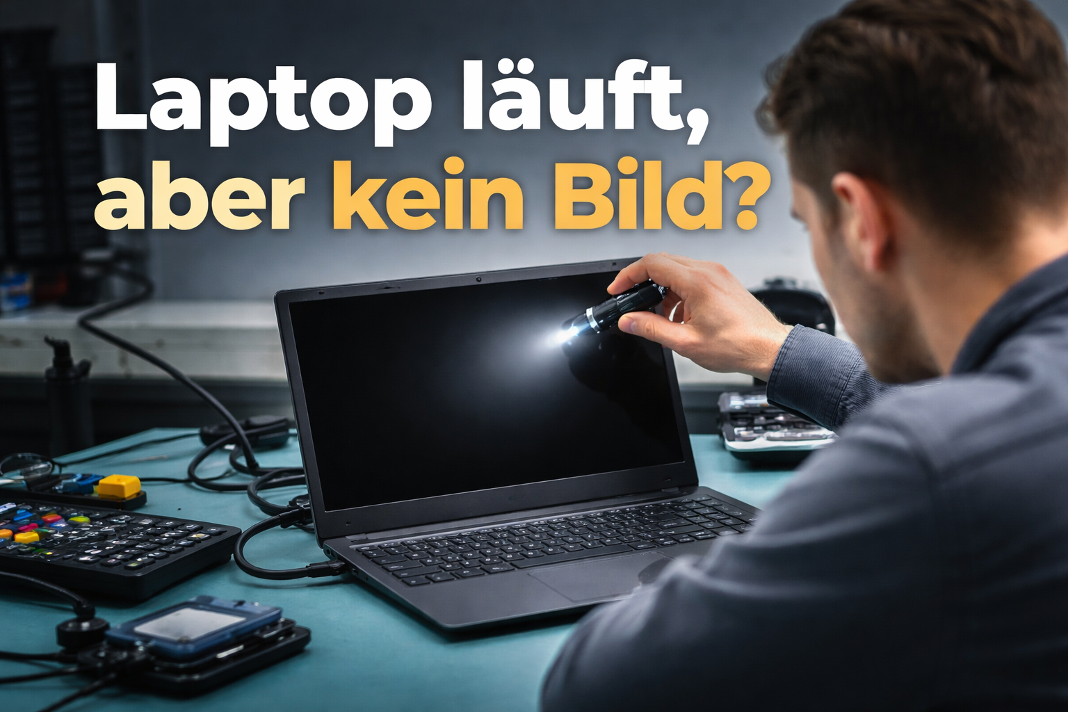 Laptop läuft, aber kein Bild – fachliche Diagnose statt Blindtausch