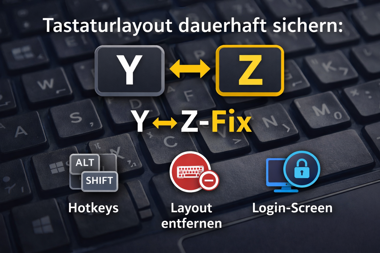 Y und Z vertauscht: Tastaturlayout dauerhaft fixen in Windows 10/11 (Hotkeys, Layout entfernen, Login-Screen)